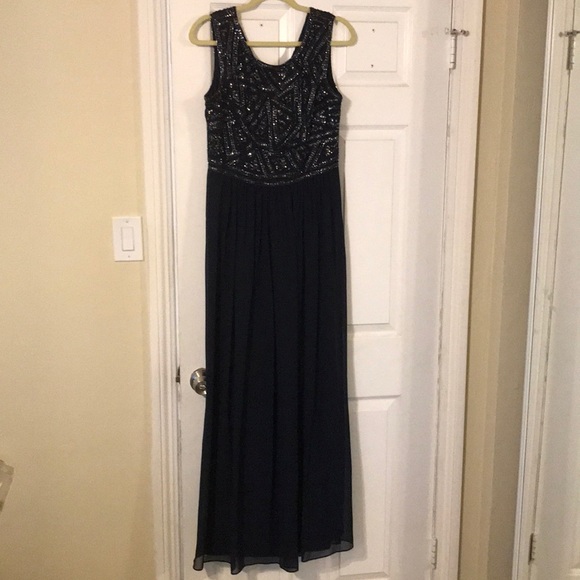 Adrianna Papell Navy Dress - Picture 2 of 3
